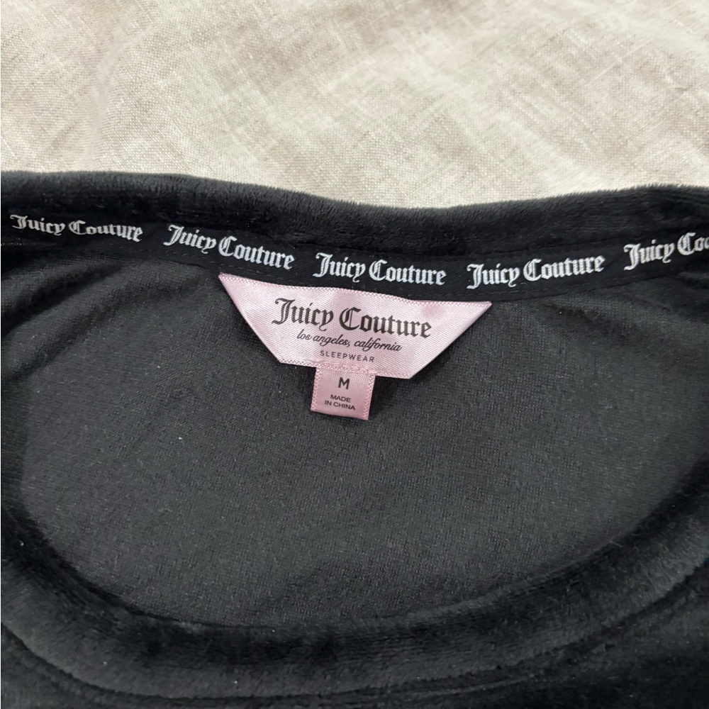 Juicy Couture Black Velour Pajama Set - Picture 5 of 5